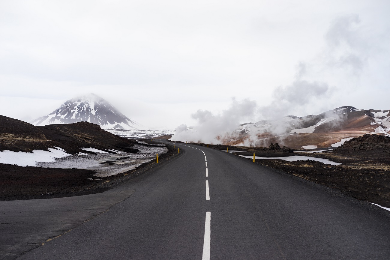 Estrada na Islândia