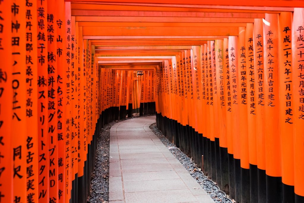 Lugares que ainda quero conhecer no mundo - Torii de Fushimi Inari Taisha, Kyoto, Japão