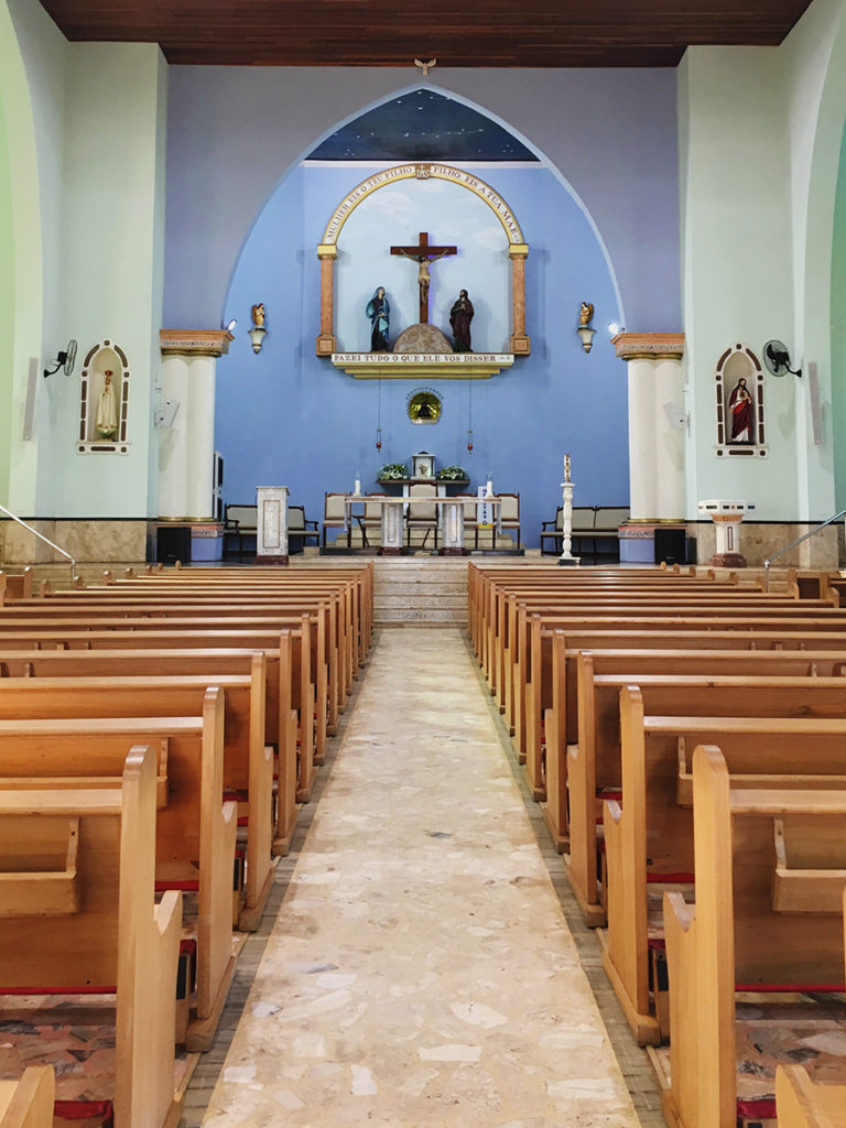 Interior da Igreja Matriz de Nossa Senhora Aparecida