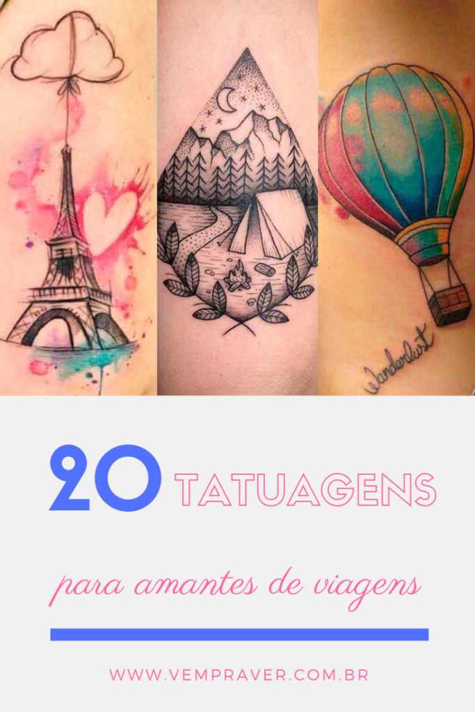 Tatuagens para amantes de viagens