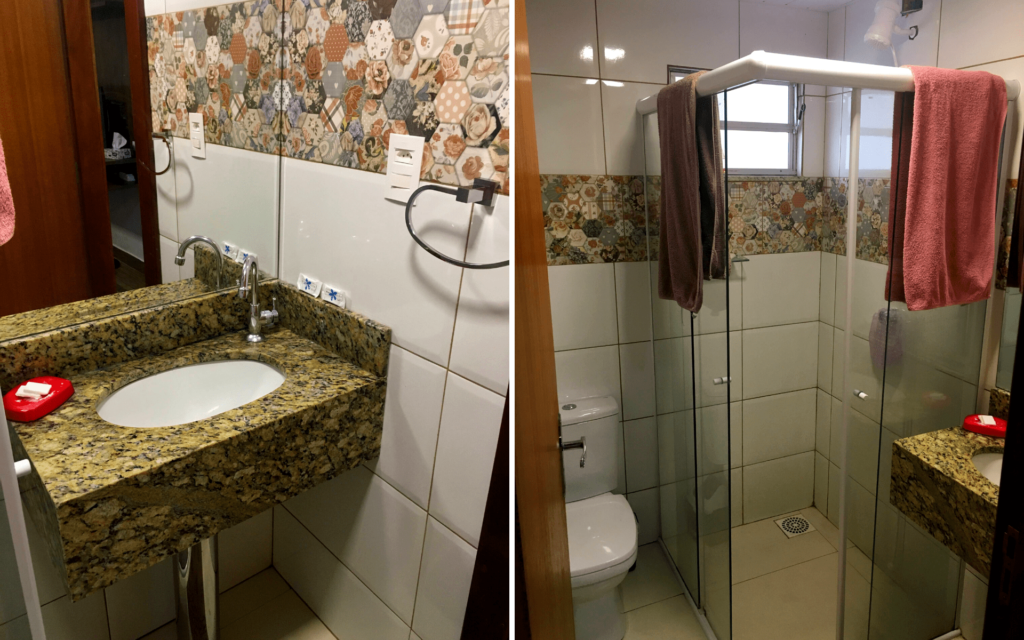 Banheiro do Airbnb em Santa Catarina