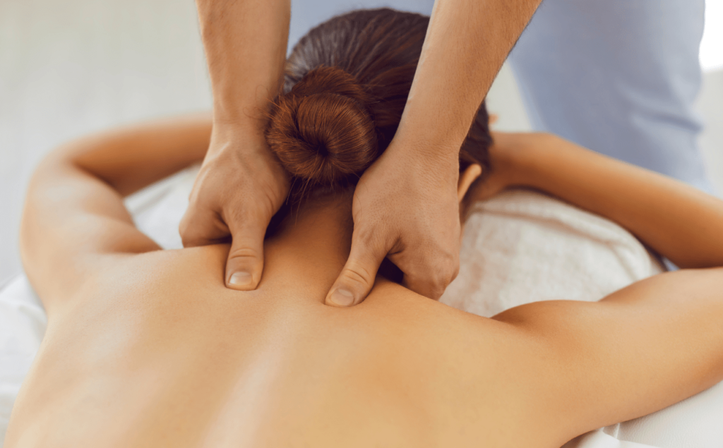 massagem corporal para controlar a ansiedade
